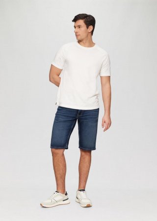 s.Oliver Jeans-Shorts / Regular Fit / Mid Rise / Straight Leg - blau