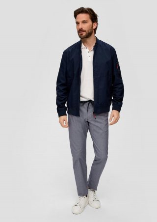 s.Oliver Regular Fit: Chino aus Baumwollstretch - navy
