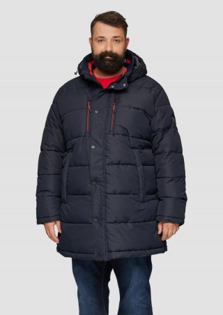 s.Oliver Gesteppter Parka mit abnehmbarer Kapuze - navy