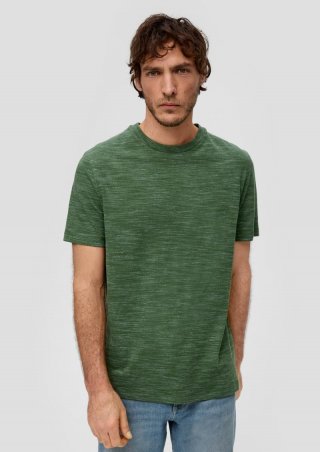 s.Oliver T-Shirt mit Crew Neck - tannengrün