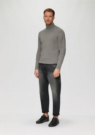 s.Oliver Jeans Scube / Relaxed Fit / High Rise / Barrel Leg - graphit