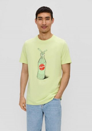 s.Oliver T-Shirt mit Sinalco®-Print - limettengrün