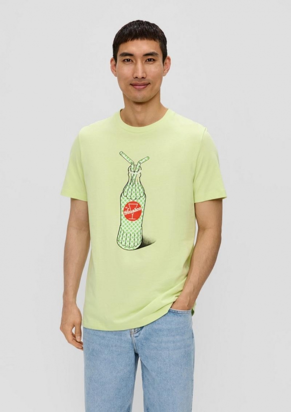 s.Oliver T-Shirt mit Sinalco®-Print - limettengrün
