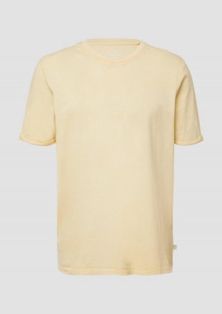 s.Oliver Gewaschenes Basic-T-Shirt - gelb