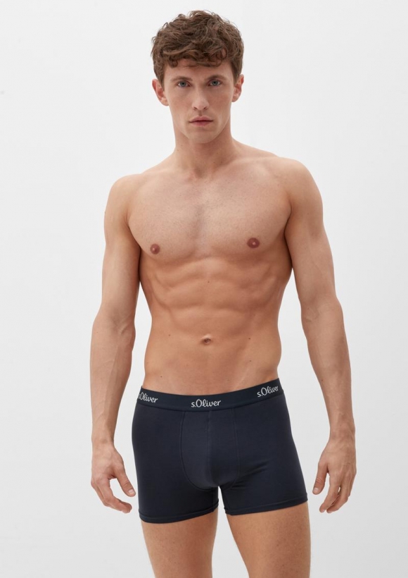 s.Oliver Boxershorts im 3er-Pack - tiefblau
