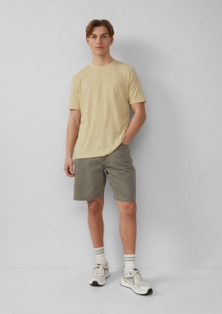 s.Oliver Denim-Shorts / Loose Fit / Mid Rise / Wide Leg - grau