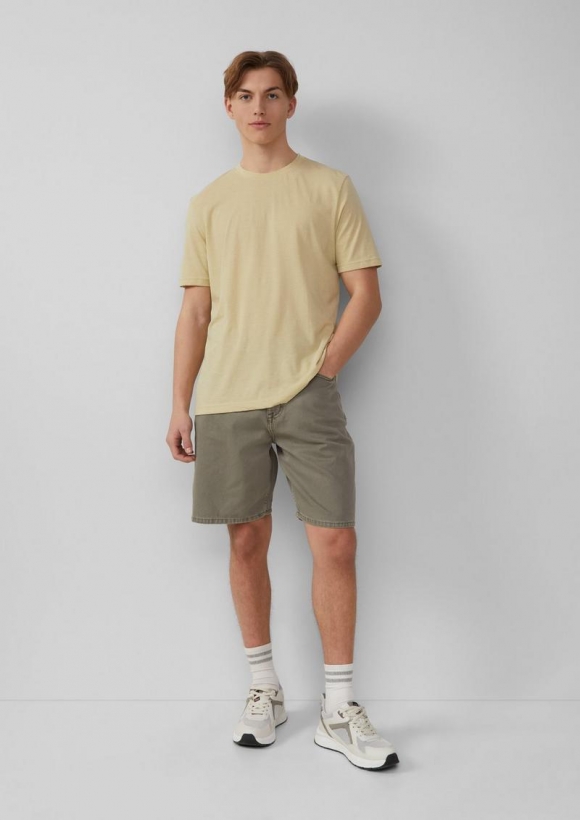 s.Oliver Denim-Shorts / Loose Fit / Mid Rise / Wide Leg - grau