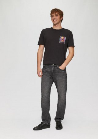 s.Oliver Jeans Pete / Regular Fit / Mid Rise / Straight Leg - graphit