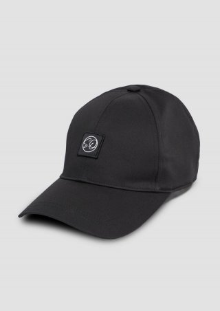 s.Oliver Kappe aus Twill mit Logo - schwarz