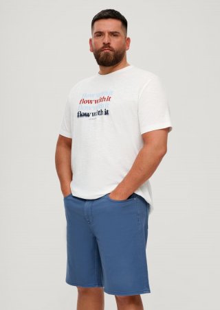 s.Oliver Jeans-Bermuda Casby / Relaxed Fit / Mid Rise / Straight Leg - royalblau