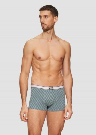 s.Oliver Baumwoll-Boxershorts im 3er-Pack - olivgrün