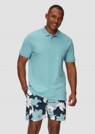 s.Oliver Poloshirt mit Piquéstruktur - helles türkis