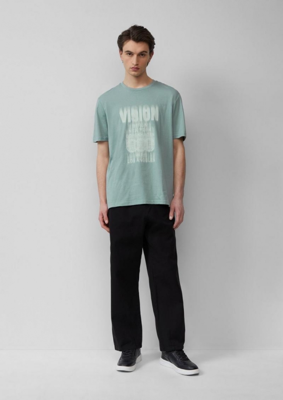 s.Oliver Gewaschene Jogger aus Heavy Twill - schwarz