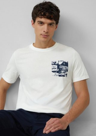 s.Oliver T-Shirt mit Artwork - weiß