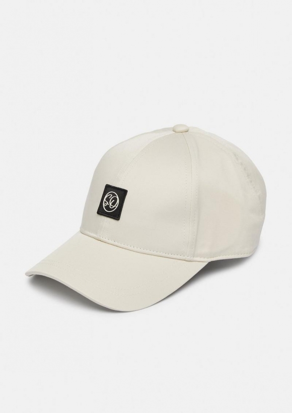 s.Oliver Basecap aus Twill mit Logo-Patch - creme