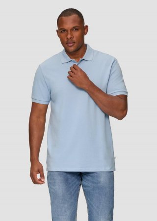 s.Oliver Poloshirt mit Piquéstruktur - himmelblau