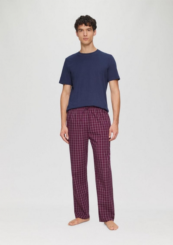 s.Oliver Pyjamahose aus Baumwolle - lavendel