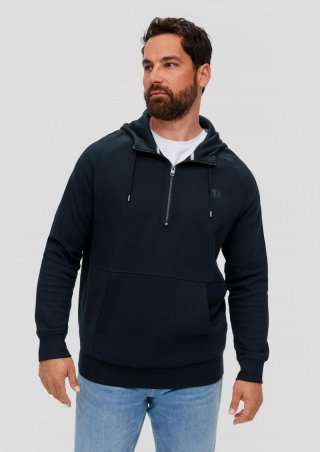 s.Oliver Hoodie aus Baumwollmix - navy