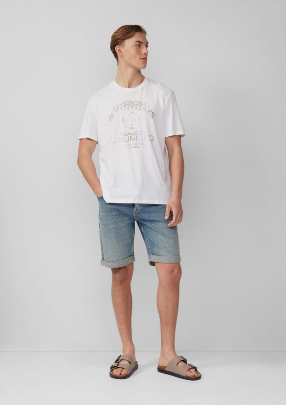 s.Oliver Jeans-Shorts John / Regular Fit / Mid Rise - blau