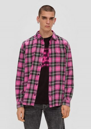 s.Oliver Regular: Hemd aus Twill - pink