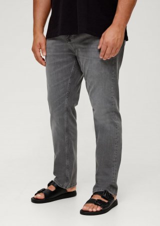 s.Oliver Jeans Casby / Relaxed Fit / Mid Rise / Straight Leg - steingrau