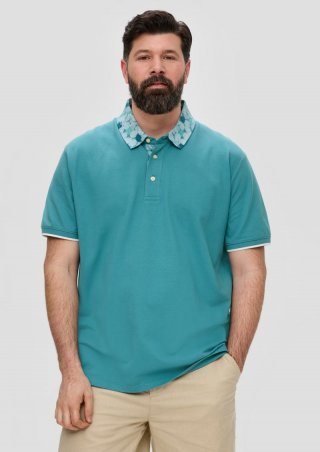 s.Oliver Poloshirt mit Piquéstruktur - petrol