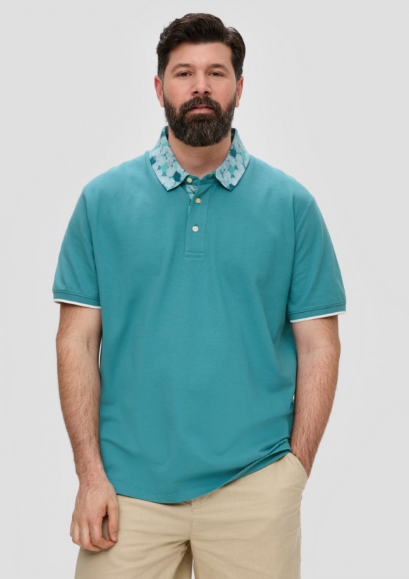 s.Oliver Poloshirt mit Piquéstruktur - petrol