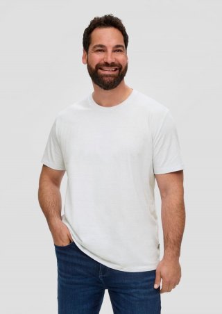 s.Oliver T-Shirt aus Baumwollmix - weiß