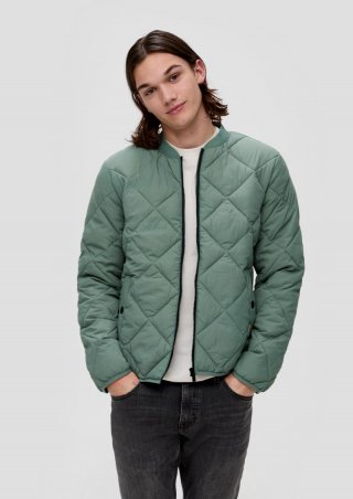s.Oliver Leichte Steppjacke im Blouson-Stil - salbeigrün