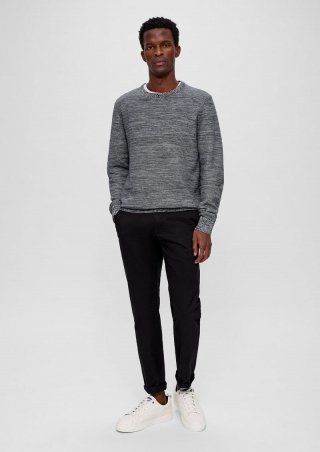s.Oliver Austin: Hose aus Baumwollstretch - schwarz