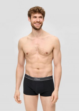 s.Oliver Boxershorts im 2er-Pack - schwarz