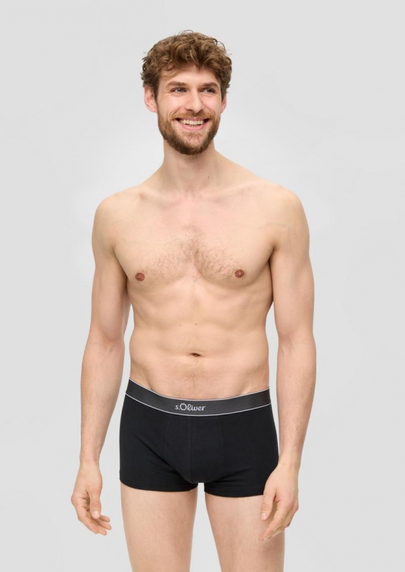 s.Oliver Boxershorts im 2er-Pack - schwarz