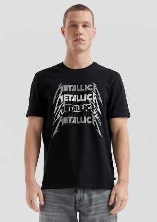 s.Oliver Metallica® Band-Shirt mit Wascheffekt - schwarz