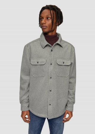 s.Oliver Overshirt mit Brusttaschen - graphit