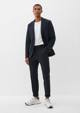 s.Oliver Slim: Jogg Suit-Hose - navy