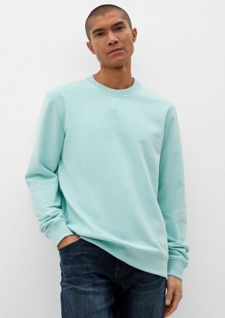 s.Oliver Sweatshirt mit Logoprint - pastelltürkis