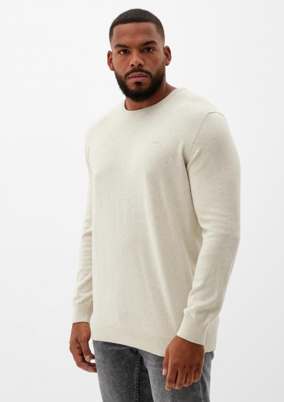 s.Oliver Pullover aus Feinstrick - wollweiß