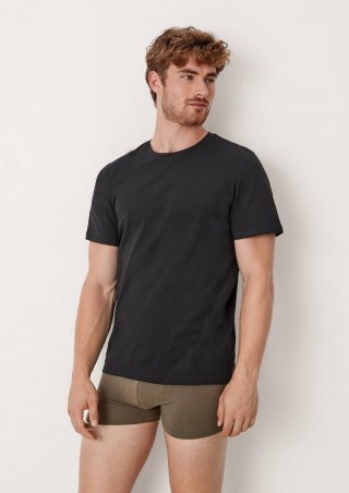s.Oliver 2er-Pack T-Shirt mit Rundhalsausschnitt - schwarz