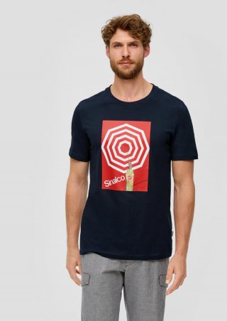 s.Oliver T-Shirt mit Sinalco®-Print - navy