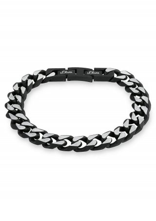 s.Oliver Armschmuck aus Edelstahl - schwarz
