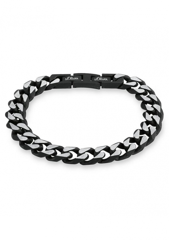 s.Oliver Armschmuck aus Edelstahl - schwarz