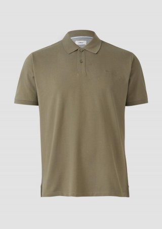 s.Oliver Poloshirt aus Baumwollpiqué - olivgrün