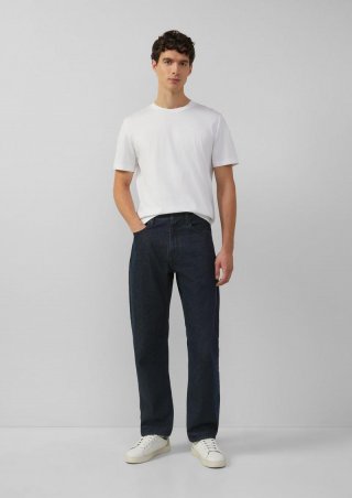 s.Oliver Jeans / Relaxed Fit / Mid Rise / Straight Leg / 100% Baumwolle - dunkelblau