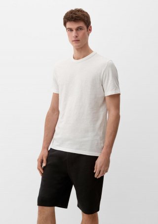 s.Oliver Relaxed: Shorts mit Waffelpiqué-Struktur - schwarz