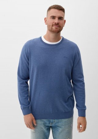 s.Oliver Pullover aus Feinstrick - dunkelblau