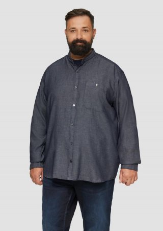 s.Oliver Hemd aus Baumwollmix - navy