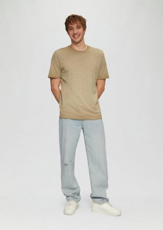 s.Oliver Jeans / Loose Fit / Mid Rise / Straight Leg - hellblau