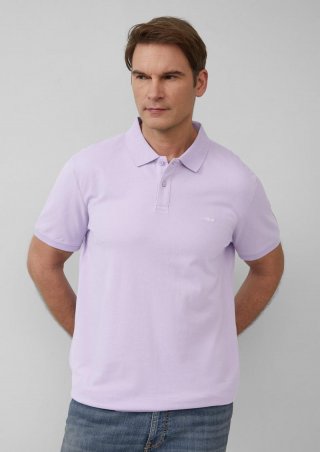 s.Oliver Poloshirt aus Baumwollpiqué - lavendel