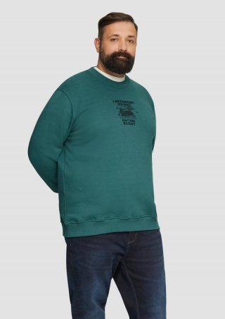 s.Oliver Sweatshirt mit Stickerei - petrol