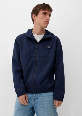 s.Oliver Jacke mit luftigem Mesh-Futter - tiefblau